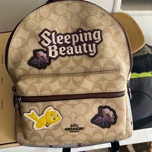 Disney COACH sleeping beauty backpack disney